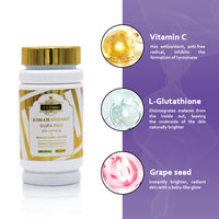 Capsules de glutathion OEM/ODM, pilules éclaircissantes, élimination des taches noires, capsules blanchissantes, compléments alimentaires pour la peau, pour un éclat et un blanchiment de la peau