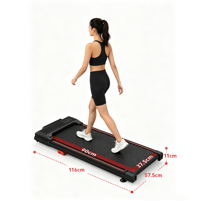 Multifunctional 2.5HP Smart Small Household Office Under Desk Walking Pad Foldable Treadmill With LED Display and App Control
