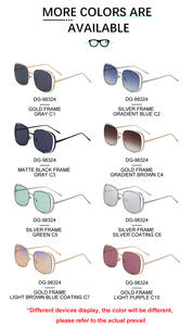 Lunettes de soleil pour femmes KAJILA 2025 Fashion Fancy Designer Logo personnalisé Monture carrée en métal avec protection UV400 - Product Image 5