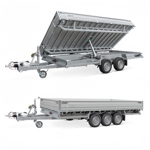 Remorque agricole basculante électrique hydraulique à double essieu en acier Q235 avec capacité <span class=keywords><strong>de</strong></span> 2000 kg pour le transport agricole et la construction - Product Image 3