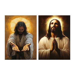 Art mural chrétien, toile imprimée avec l'image de Dieu Jésus, pour la salle de prière, le salon, la chambre à coucher, la salle de prière - Product Image 6