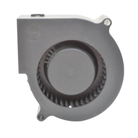 Ventilateur soufflant 12V/24V DC 75x75x30mm à roulement à billes, durée de vie de 70 000 heures, pales en plastique, ventilateur de refroidissement d'air OEM ODM