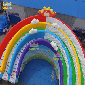 Châteaux gonflables WODI de qualité commerciale en PVC 0,9 mm avec toboggan pour festivals aquatiques et activités - Product Image 5