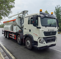 Camion de chargement d'explosifs et d'émulsions mélangées sur site HOWO 8x4 32000kg pour dynamitage minier