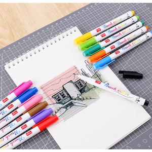 Ensemble de 12 stylos marqueurs à pointe pinceau à encre à base d'eau, pour l'art, le <span class=keywords><strong>calligraphie</strong></span>, le journaling et le lettering - Product Image 4