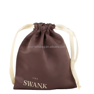 Bolsa de Satén Personalizada de Color Económico con Logotipo Impreso - Product Image 1