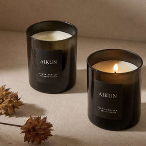AIKUN Factory Direct One Stop Service 100% Soy Wax Handmade Glass Aromatherapy Candle for Premium Gift Box Business - Product Image 2