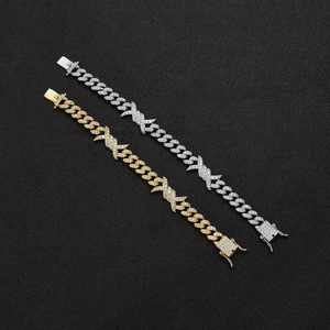 Hip Hop <b>Cuban</b> Bracelet 10mm Men's Bracelet, Personalized <b>Cuban</b> Jewelry Tanjing Fashion Lijing Necklace - Product Image 1