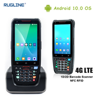 Escáner de código de barras PDA Industrial, 4G, LTE, 2GB, 16GB, Android, resistente, portátil, recolector de datos
