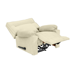 Silla reclinable giratoria y mecedora de terciopelo moderna de alto rendimiento y alta calidad con luz de masaje, con una luz de masaje y un gran rendimiento - Product Image 3