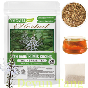 Teh Daun Kumis Kucing 20 sachets d'herbe à moustaches pour <span class=keywords><strong>chat</strong></span> Orthosiphon aristatus Élimine la chaleur et favorise la diurèse - Product Image 1