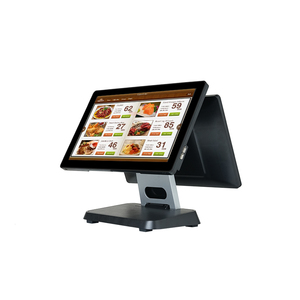 15.6-inch màn hình kép POS thiết bị đầu cuối Hợp kim nhôm chủ và bìa sau cho tiền mặt đăng ký sử dụng - Product Image 1