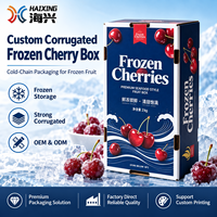 Emballage personnalisé en carton ondulé écologique et recyclable pour fruits et légumes, boîte cadeau vide avec gaufrage pour cerises