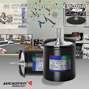 60 ktyz <span class=keywords><strong>220</strong></span> V xen kẽ nam châm vĩnh cửu hai chiều động cơ đồng bộ 30R/min electromotor với tần số 50Hz - Product Image 2