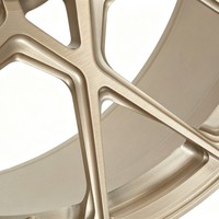 Jantes monobloc forgées en bronze brossé à mailles géométriques de 20 pouces pour Bentley Rolls-Royce, berlines ultra-luxe