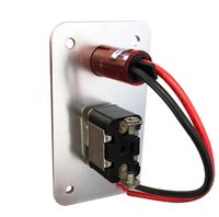 Panneau d'interrupteur d'allumage de course 12V avec indicateur de sécurité LED ROUGE, panneau à un seul interrupteur à bascule pour voiture de course