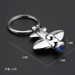 Creativo 3D avión llavero colgante aviación modelo adornos llavero Metal avión llavero aviación entusiasta o piloto regalo - Product Image 5