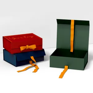 Groothandel Custom Logo Premium Geschenkdoos Luxe Groot Pakket Kartonnen Papieren Pruik Haarverlenging Magnetische Verpakking