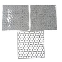 Lot de 3 pochoirs de dessin DIY 5,8 x 5,8 pouces pour la peinture