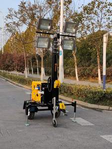 Projecteur longue durée Mobile monté sur remorque solaire LED tours lumineuses lampe rue lumière LED pour populaire - Product Image 4