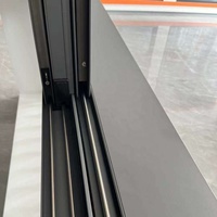 Fenêtre coulissante en aluminium à rupture de pont thermique, double vitrage trempé, vue panoramique, moustiquaire pour appartement ou maison d'hôtes