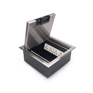 Boîtier électrique modulaire pour plancher avec prise de câble autobloquante et modules de données et d'alimentation remplaçables - Product Image 5