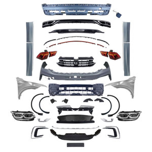 Kit de Carrocería para Volkswagen <span class=keywords><strong>Tiguan</strong></span> 2017-2020, Actualización al Estilo <span class=keywords><strong>R</strong></span>-<span class=keywords><strong>Line</strong></span> 2021, Parachoques Delantero, Faros Delanteros <span class=keywords><strong>Tiguan</strong></span> - Product Image 1