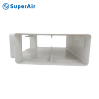 Systèmes de conduits d'air plats rectangulaires en PVC Conduit horizontal 45 degrés 90 degrés