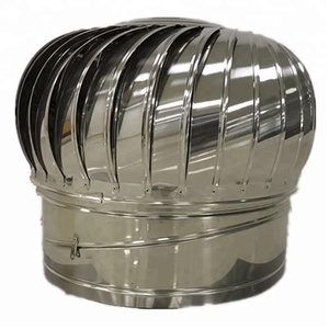 Ventas calientes 600mm Acero inoxidable 304/201 Ventilador de escape de techo autodirigido Ventilador de ventilación impulsado por el viento - Product Image 1