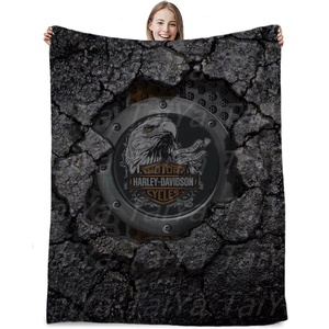 <span class=keywords><strong>Couverture</strong></span> de luxe de marque célèbre de style moto Harley Davidson personnalisée de haute qualité - Product Image 4