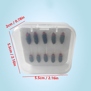 10 Anzuelos para Mosca en Caja, Anzuelos Nano <span class=keywords><strong>Bug</strong></span> 12 # 14 # 16 # 18 #   Micro Bait Luya Bionic White Strip Horse <span class=keywords><strong>Mouth</strong></span> - Product Image 2