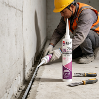 Prix de gros - Colle résistante aux intempéries et anti-moisissure en tube de 300 ml pour travaux de rénovation extérieure - Scellant silicone résistant aux intempéries