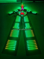 Ensemble de costumes de performance robot LED de haute qualité, lumineux, pour la danse de salon et les soirées en boîte de nuit