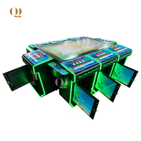 QIQU USA Table de poisson chasseur de poisson la plus populaire 65 pouces 8 joueurs jeu de poisson Table d'arcade Ocean King