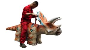 Máquina recreativa mecánica de animales montables para alquiler en centros comerciales y parques de atracciones, para niños, con modelos de caballos, dinosaurios, animales de peluche que caminan y coches a batería. - Product Image 3