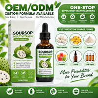 Extrait de fruit de corossol en gouttes, complément alimentaire à base de plantes, soutient la santé immunitaire et digestive, bienfaits énergétiques et antioxydants, 60 ml