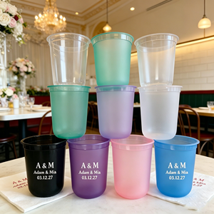 Vaso de PP personalizado de 10oz 500ml para llevar, para té <span class=keywords><strong>boba</strong></span>, café, bebidas portátiles, bolsa transparente de plástico para té de burbujas, café frío y matcha - Product Image 6