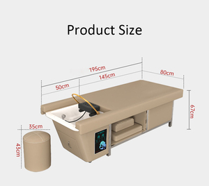 Đa chức năng dầu gội giường bồn rửa chân ghế massage Spa Tóc rửa lưu vực với hấp nước lưu thông Salon đồ nội thất - Product Image 5