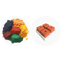 Poudre de colorant de pigment de couleur pour blocs de léchage de sel d'alimentation animale