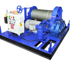 เครื่องกว้านไฟฟ้าอุตสาหกรรม 10 ตัน พร้อมเชือกสลิงเหล็ก ยาว 200 เมตร - Product Image 1