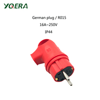 Prise électrique industrielle étanche TPE R015-BS SCHUKO IP54 16A 250V CE/ROHS pour