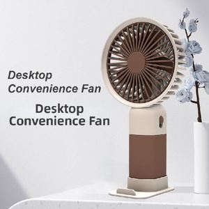 X418 Nuevo Ventilador de Mano Mini con Bloques de Color, Recargable por Batería y USB, Portátil para Estudiantes, Apto para Uso en Dormitorios y Escritorios - Product Image 2