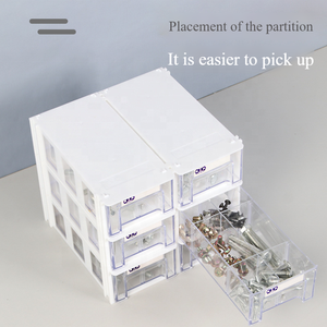 संयोजन अलग दराज छोटे भागों आयोजक, सामान गहने चिप्स शिकंजा विविध स्लाइडिंग भंडारण बॉक्स - Product Image 2