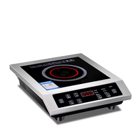 Cuisinière à induction double avec une puissance maximale de 3500 W, plusieurs fonctions de cuisson, fonction minuterie