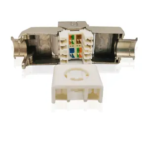 RJ45 CAT6 Toolless עצמי נעילת אבץ סגסוגת Keystone שקע מצמד עבור קיר צלחת