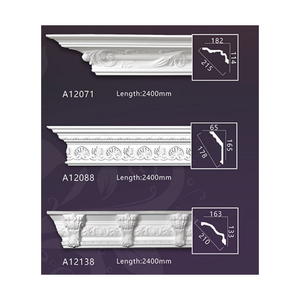 Moulures d'angle murales en polyuréthane gaufré européen série A161, légères, faciles à installer et résistantes à l'humidité, directement de l'usine. - Product Image 1