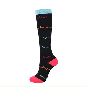 <span class=keywords><strong>Calcetines</strong></span> de Compresión Coloridos de 20-30 mmHG hasta la Rodilla para <span class=keywords><strong>Hombre</strong></span> y Mujer, Antibacterianos, Absorbentes del Sudor, Ideales para Enfermería, Otoño - Product Image 6