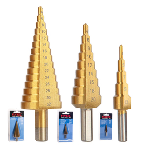 ดอกสว่านเจาะเหล็กแบบขั้นบันได FIXTEC ความเร็วสูง HSS ไทเทเนียม สำหรับเจาะโลหะและไม้ รุ่น FASDB12/FASDB20/FASDB32 - Product Image 1