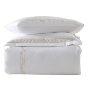 <strong>Good</strong> Quality 100 Cotton Plain White Hotel Bed <strong>Sheet</strong> 400 Thread Count <strong>Queen</strong> Bed <strong>Sheet</strong> Bedding Set - Product Image 2