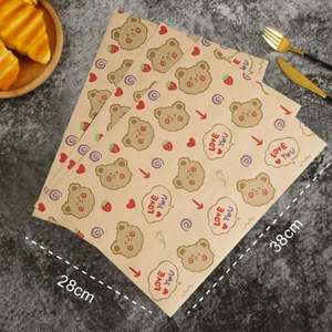 Factory Oem Grease Resistant Heat Food Wrapping Paper Customized Food Grade Parchment Baking Paper - Product Image 3